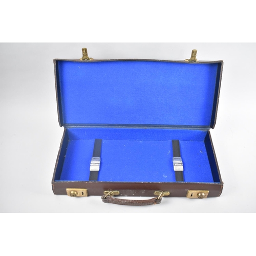 97 - A Vintage Leather Masonic Case (Empty) 45.5cms Wide