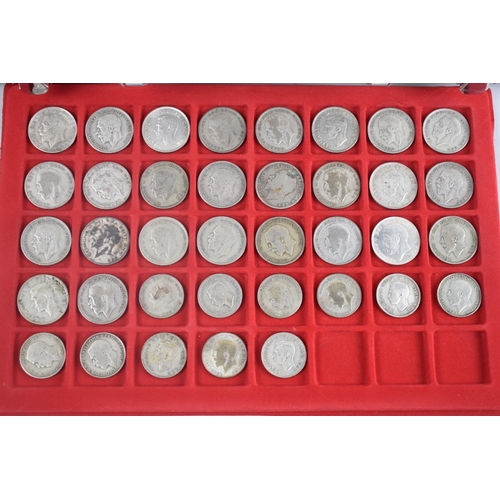 103 - A Modern Flight Case Containing Two Trays of British Silver Coinage