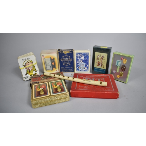 457 - A Collection of Various Card Games, Harmonica etc