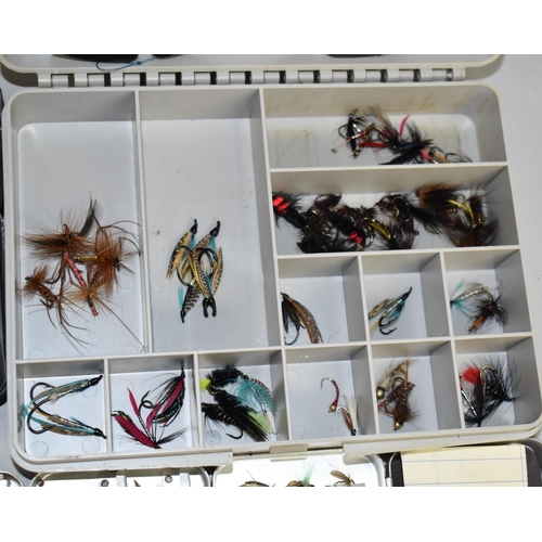 91 - A Collection of Various Angling Sundries to include Hook and Fly Boxes, Complete with Flies, Lines, ... 