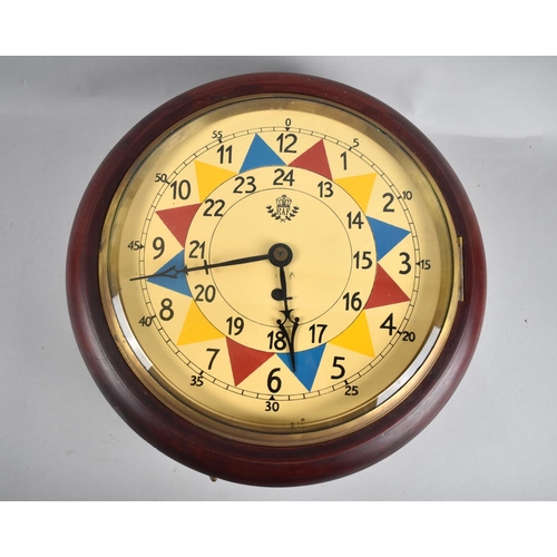 116 - A Reproduction Circular RAF Wall Clock with Fusee Movement