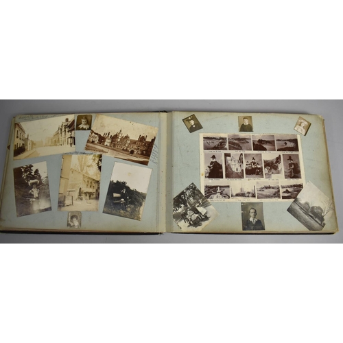 118 - A Late Victorian/Edwardian Photograph Album Detailing Family Pictures, Postcards Etc