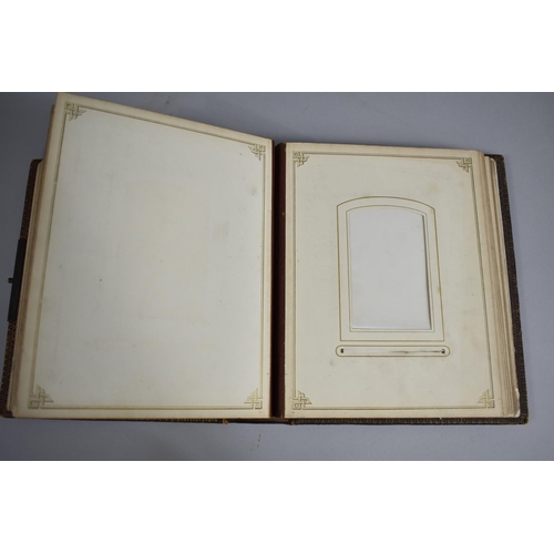 122 - A Late Victorian Photograph Album, Mainly Empty