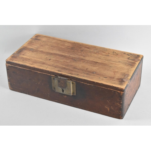 143 - A Vintage Wooden Box, 35cms Wide