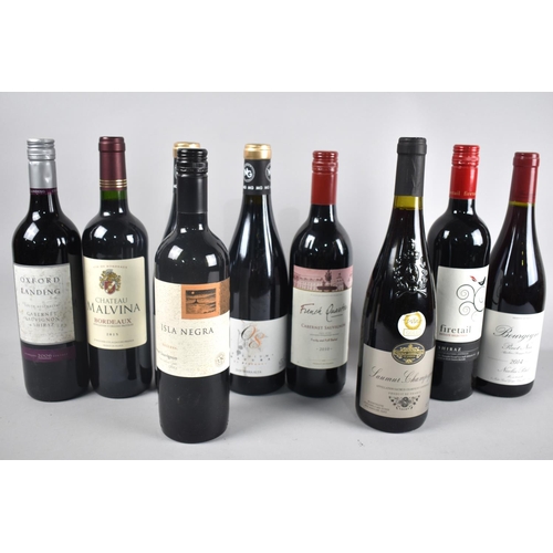 162 - A Collection of 9 Various Bottles of Mixed Red Wine