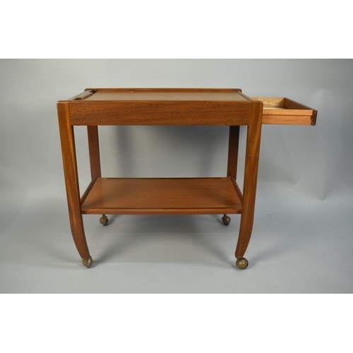 172 - A 1970s Two Tier Trolley, 70cms Wide