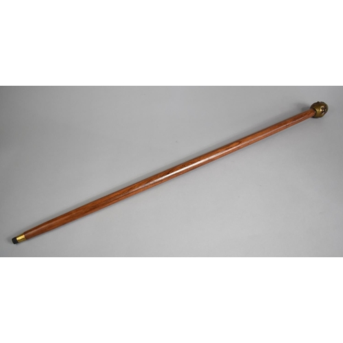 176 - A Reproduction Walking Cane with Four Faced Buddha Handle