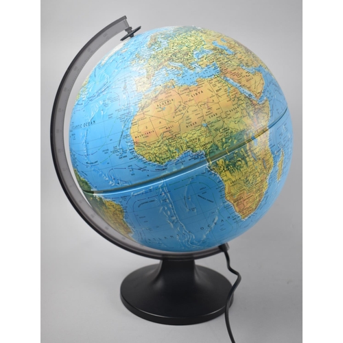 181 - A Modern Illuminated Globe by Scan-Globe, Denmark, 42cms High