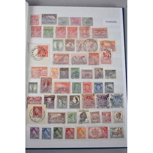 189 - A Stamp Stock Book Containing Australia, New Zealand and Pacific Island Stamps to 1970, Approx 360 S... 