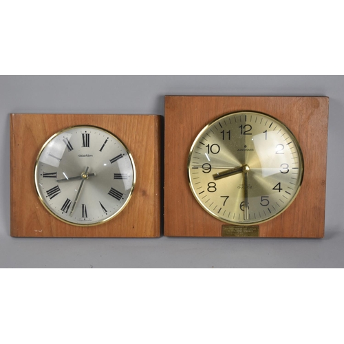 191 - Two 1970s Wall Mounting Clocks by Junghans and Acctim, Battery Movement