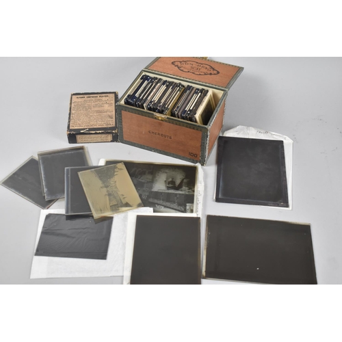 198 - A Collection of Various Monochrome Magic Lantern Slides, Photographic Plates, Glass Negatives Etc