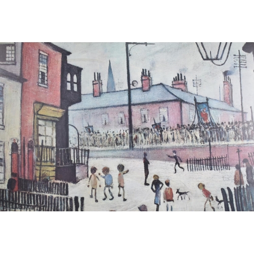 212 - A Framed Lowry Print, A Procession 1938