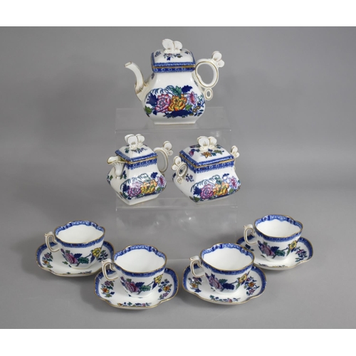 288 - A Late 19th Century Transfer printed Coalport Tea Set to comprise Teapot, Milk Jug and Sugar Bowl, F... 