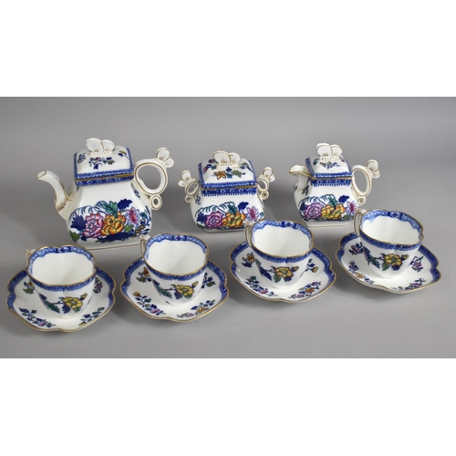 288 - A Late 19th Century Transfer printed Coalport Tea Set to comprise Teapot, Milk Jug and Sugar Bowl, F... 