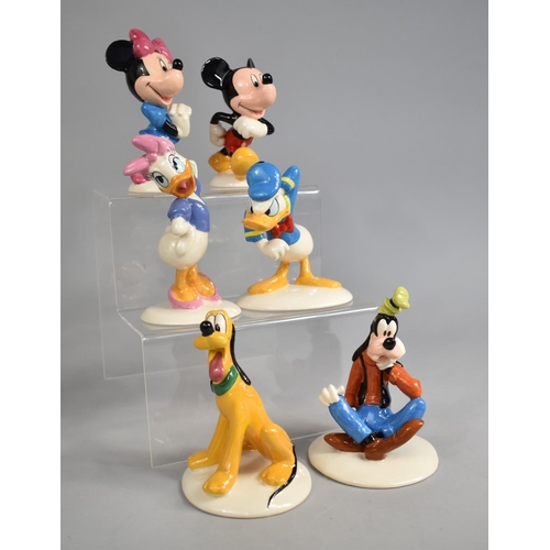 290 - A Set of Six Boxed Royal Doulton The Mickey Mouse Collection Figures