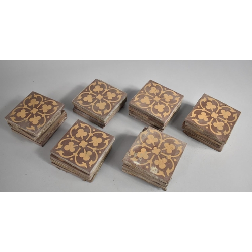 305 - A Set of Late Victorian/Edwardian Terracotta Tiles