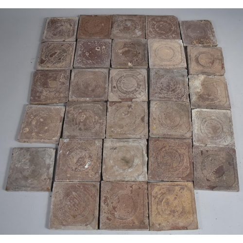 305 - A Set of Late Victorian/Edwardian Terracotta Tiles