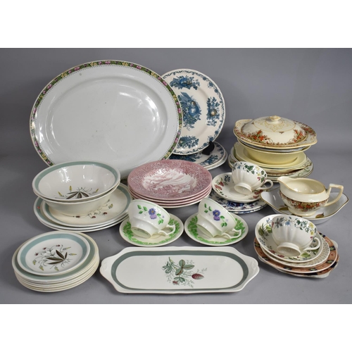 311 - A Collection of Various Ceramics to comprise Masons Plates, Part Alfred Meakin Service Etc