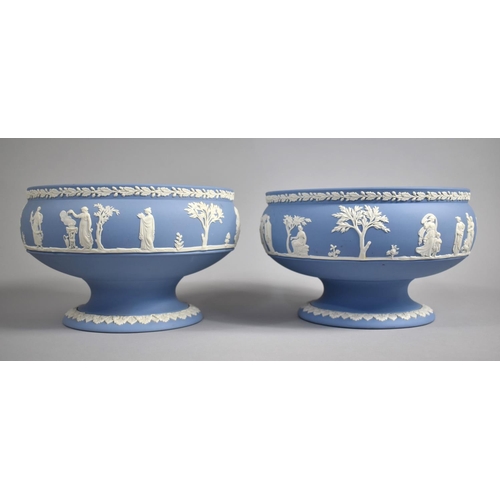 316 - A Pair of Large Wedgwood Pedestal Bowls, 13cms High