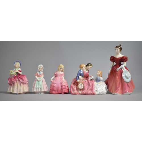 318 - A Collection of Various Royal Doulton Ladies to include Winsome, The Bedtime Story, Rose, Tootles an... 