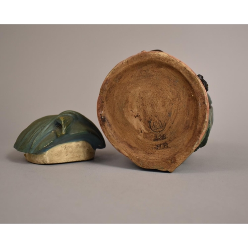 A Late 19th Century Tobacco Jar by Bernard Bloch, Female in Headscarf,  C.1875
