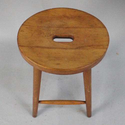 476 - A Vintage Stool with Box Stretcher Support