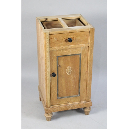 494 - A French Marble Topped Bedside Cabinet with Top Drawer, 42cms Wide