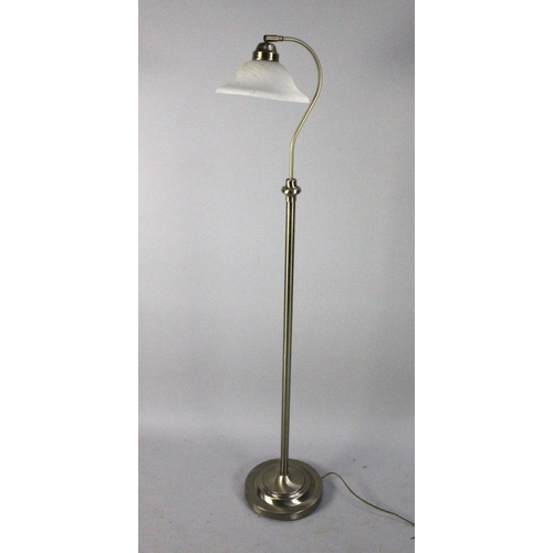 500 - A Modern Brushed Metal Reading Lamp