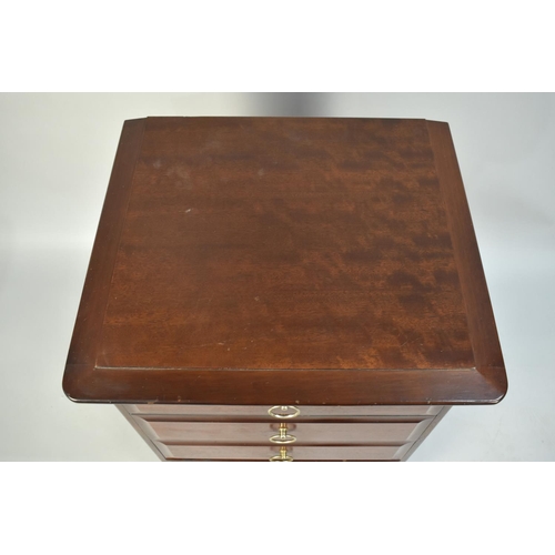 84 - A Mid/Late 20th Century Stag Mahogany Bedside Chest of Four Drawers, 53cms Wide