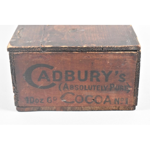 9 - A Late 19th Century Wooden Box for Cadbury's Absolutely Pure Cocoa No 1, 29.5cms Long