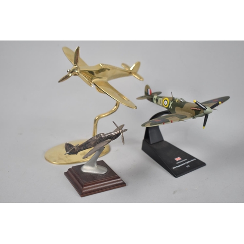 93 - A Collection of Three Various Models of WWII Spitfires