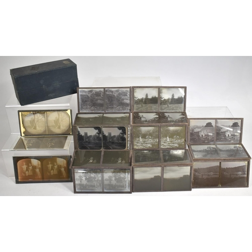 126 - A Collection of Various Magic Lantern Slides to Include Photographs of People, Church etc