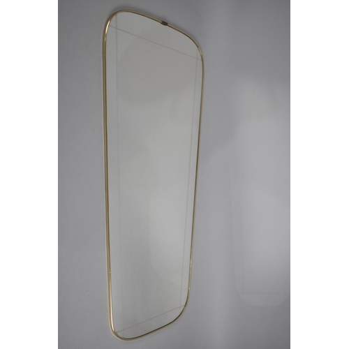 263 - A Vintage Bevel Cut Wall Mirror, 78cm high