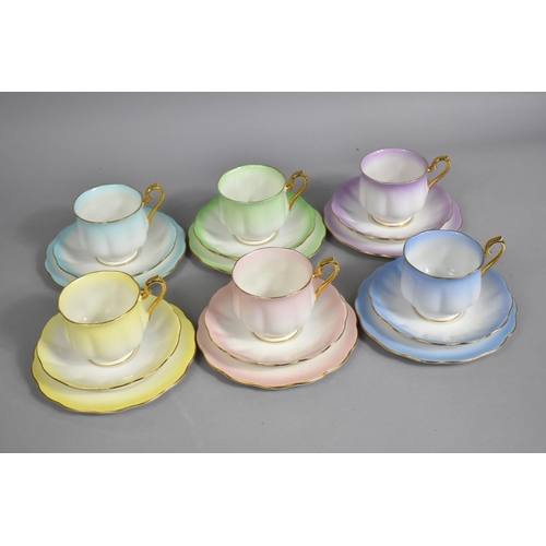 272 - A Royal Albert 'Rainbow' Pattern Tea Set to Six Cups, Saucers and Side Plates