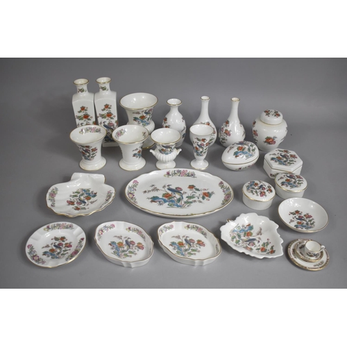 283 - A Collection of Wedgwood Kutani Crane Pattern China to Comprise Vases, Dishes, Miniature Tea Trio, B... 