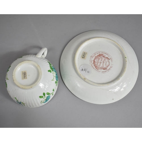 287 - A Collection of 19th Century Porcelain to Comprise a Coalport Felt Spar Cup and Saucer Decorated wit... 