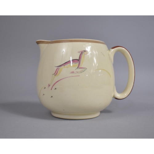 329 - A Susie Cooper Productions 'Leaping Deer' Pattern (1011) Jug, 21cm wide