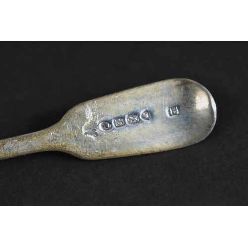 343 - Two 19th Century Silver Teaspoons, both with London Hallmark Together with Two Silver Mounted and Gl... 