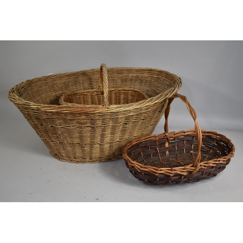 384 - A Collection of Three Various Wicker Baskets