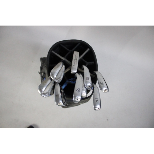 389 - A Modern Motocaddy Golf Bag Containing G410 Golf Clubs, Ping Putter etc