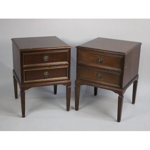 400 - A Pair of Two Drawer Bedside Chest, Match Lot 399, 45cm Wide