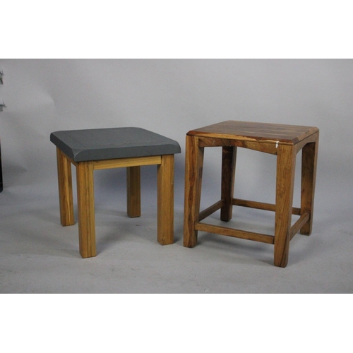 420 - Two Far Eastern Wooden Stools