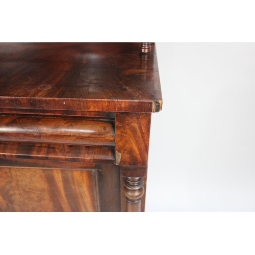 62 - A Victorian Mahogany Chiffonier with Single Long Drawer Over Panelled Doors to Cupboard Base, Half P... 