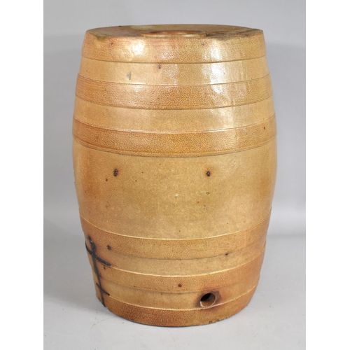 86 - A Large Ceramic Barrel, Perrys Pottery, No Lid or Tap, 51cm High