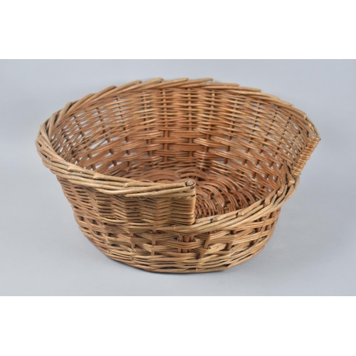 98 - A Vintage Wicker Cat Basket, 44cm Wide