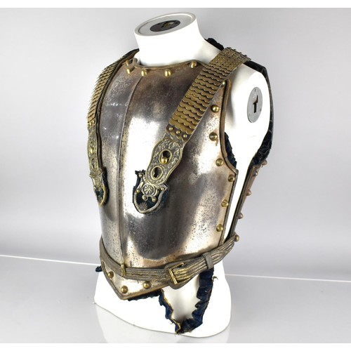 66 - An 1812 Pattern Heavy Cavalry Cuirass with Brass Studding and Brass Suspender Chains