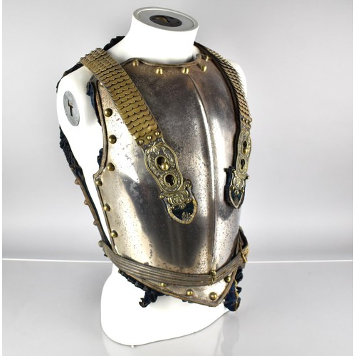 66 - An 1812 Pattern Heavy Cavalry Cuirass with Brass Studding and Brass Suspender Chains