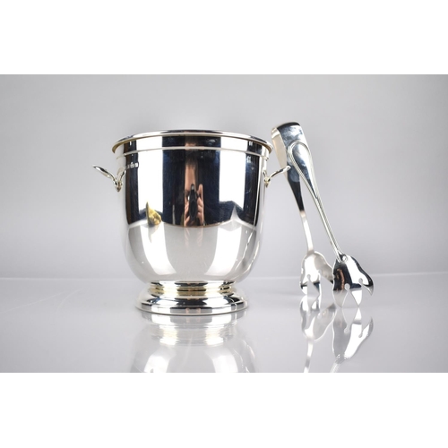 131 - An Elizabeth II Silver Ice Bucket by Victorian Silverware Ltd Complete with Bow and Drainer, Birming... 