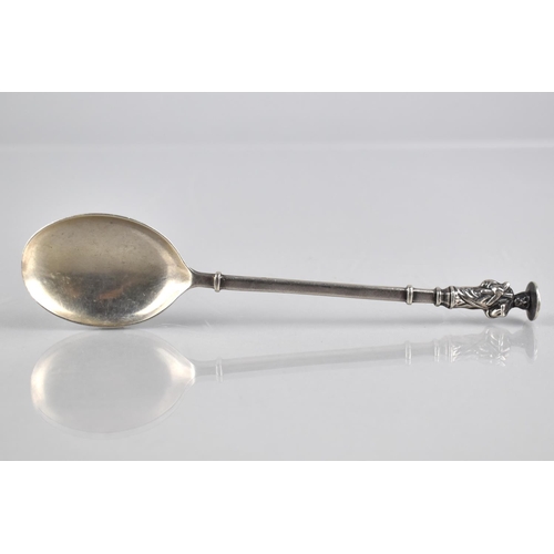196 - A Silver Spoon with Apostle Finial by Haseler Brothers, London Hallmark, 17cms Long, 41gms