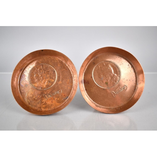 89 - A Pair of Copper Dishes with a Roundel Commemorating The Coronation of George V in 1911, Also Marked... 